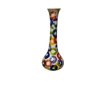 Small Colorful Circle Dot Vase
